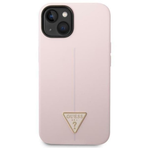 GUESS iPhone 14 Plus -kotelo, silikonikolmio - violetti