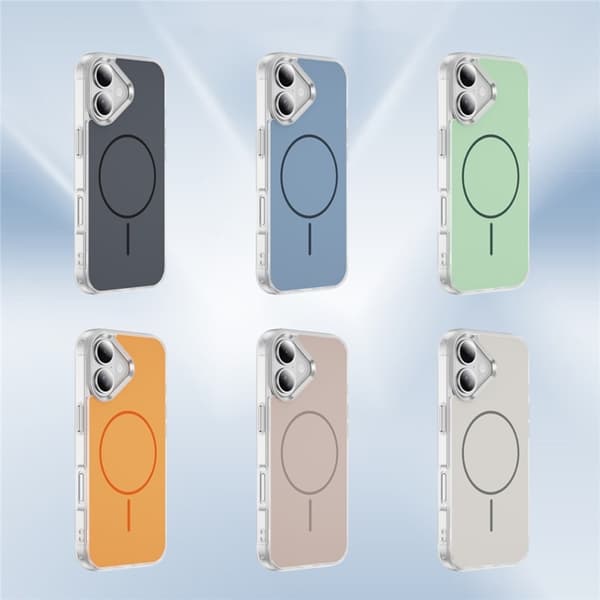 Mobilskal till iPhone 17 MagSafe Skin Touch TPU PC Svart