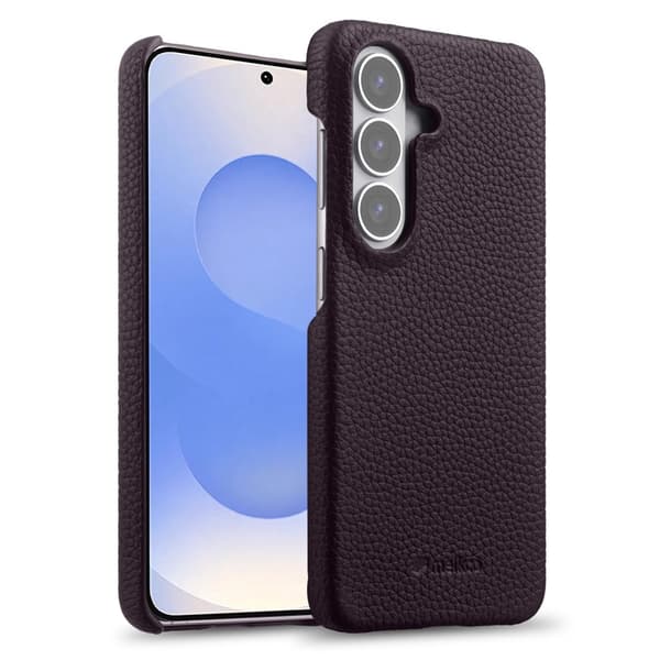 MELKCO Mobilskal för Samsung Galaxy S26 Magnetiskt Äkta läder PC - Lila