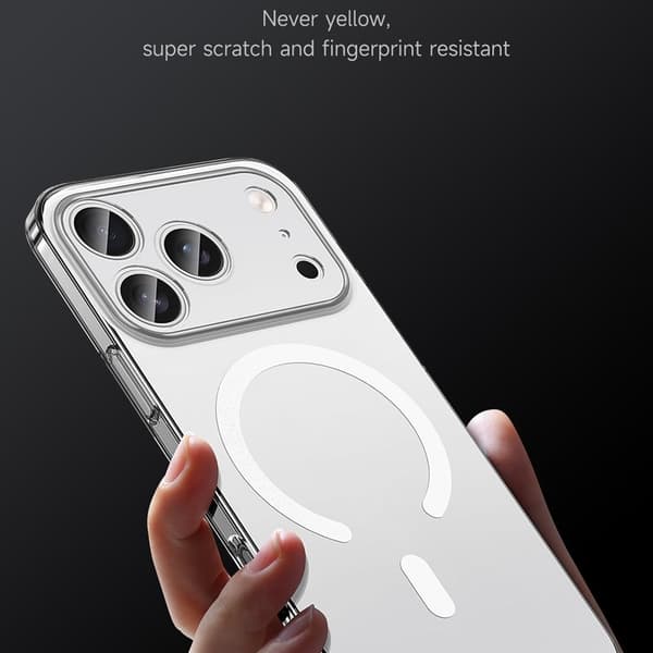 SULADA Mobilskal till iPhone 17 Pro MagSafe PC+TPU Matt Transparent