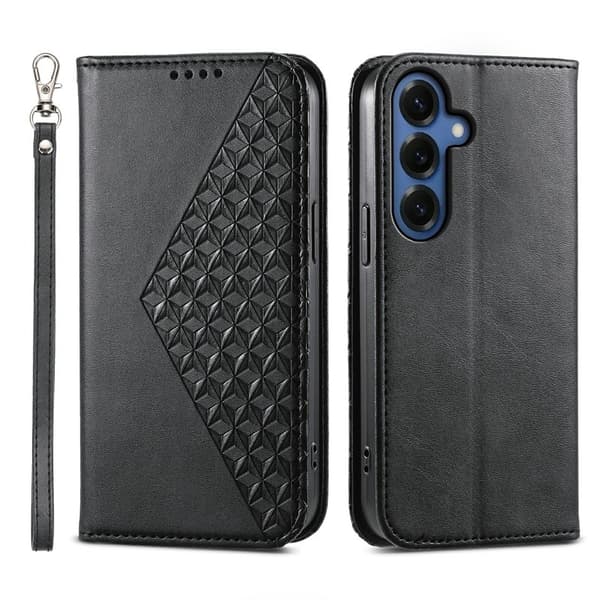 Samsung Galaxy S26 Fodral Konstläder Plånboksfodral - Svart