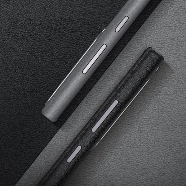 Mobilskal till Galaxy S24 Läder Shockproof Silikon - Grå Grå