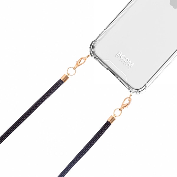 Boom iPhone 13 Mini etui med mobil halskæde - Rope Black