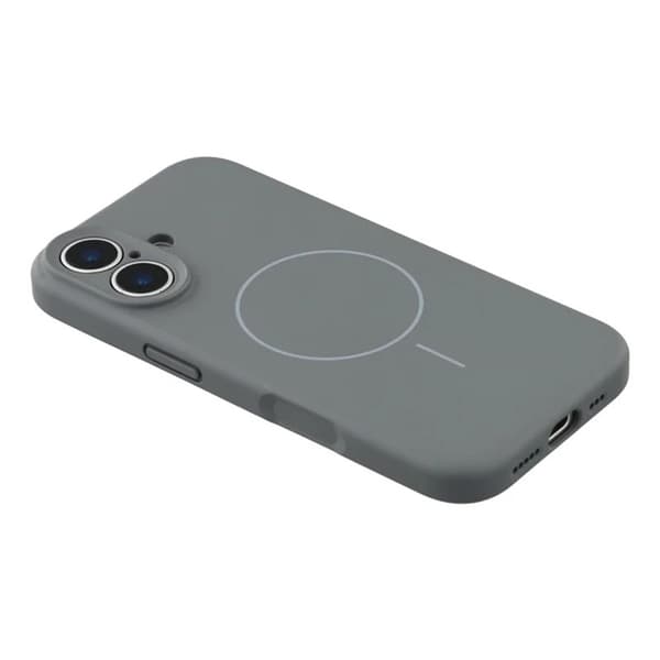 WANLONFENG Mobilskal till iPhone 17 MagSafe Med 2Pcs Härdat Glas XQ1 Grå