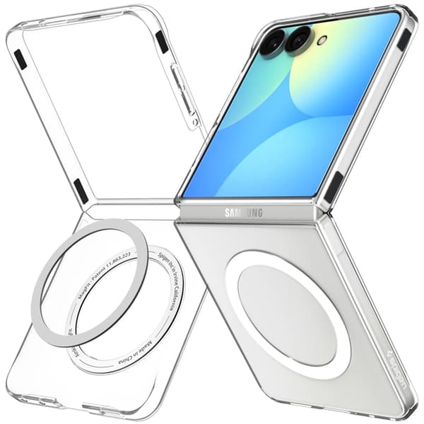 Spigen Mobilskal För Galaxy Z Flip 8 Magsafe Airskin - Clear/Vit