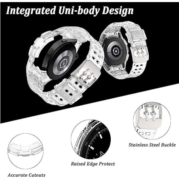 Galaxy Watch 4/5 (46mm) Replacement Case Band - Clear