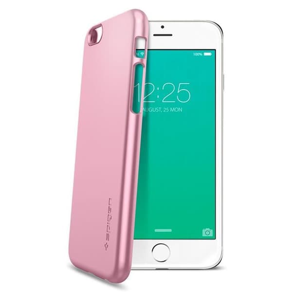 SPIGEN Ultra Thin Fit Cover til Apple iPhone 6/6S - Metallic Rose Rosa