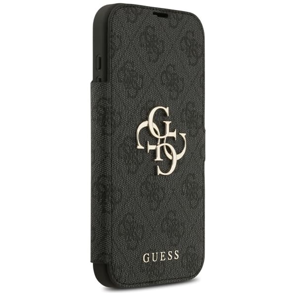Guess iPhone 17 Pro Plånboksfodral Metal Logo - Svart Svart