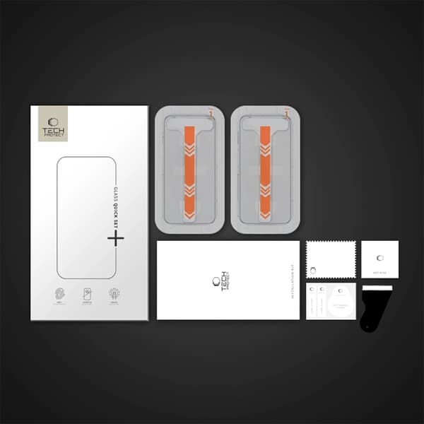 Tech-Protect [2-Pack] iPhone 15 Pro Härdat Glas Skärmskydd - Svart Svart