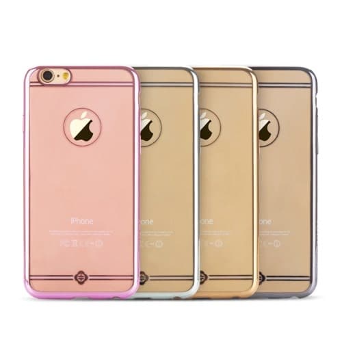 ToTu Simple Series Electroplating Flexi Skal till Apple iPhone 6(S) Plus - Rose Roséguld