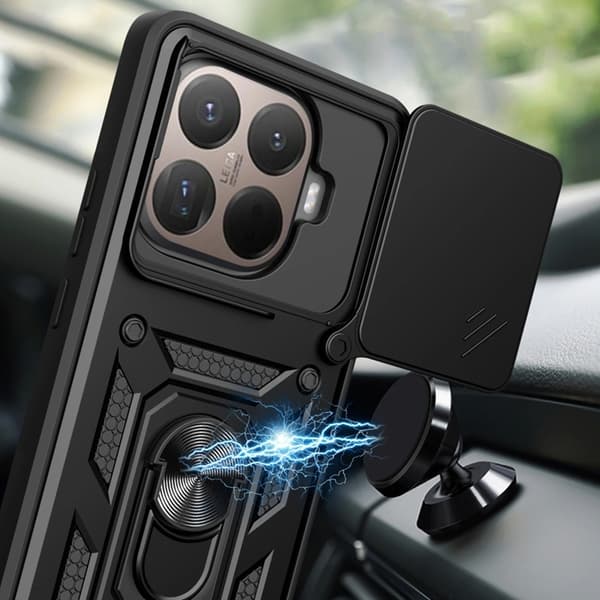 Tech-Protect telefontaske til Xiaomi 15T Camshield Pro - Sort Svart