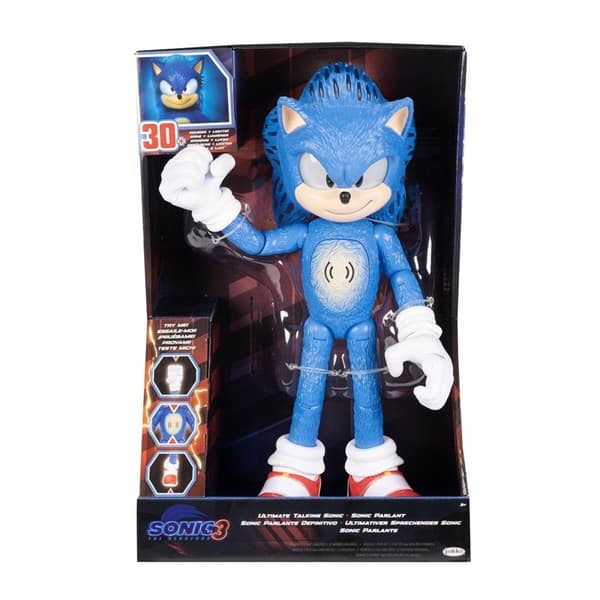 SONIC Actionfigur Sonic The Hedgehog 3 Movie 12" Feature Figure Ultimate