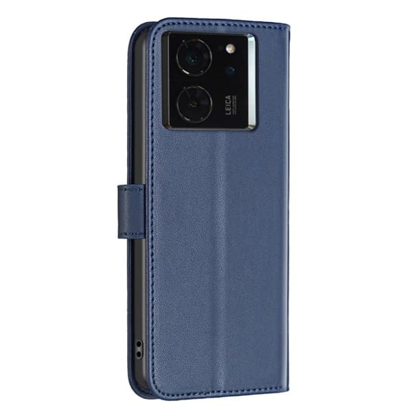 BINFEN COLOR BF17 för Xiaomi 14T Plånboksfodral Konstläder - Blå