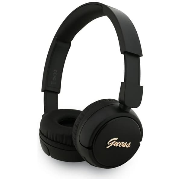 Guess Over-Ear Hovedtelefoner Bluetooth 5.3 Metal Logo Script - Sort Svart