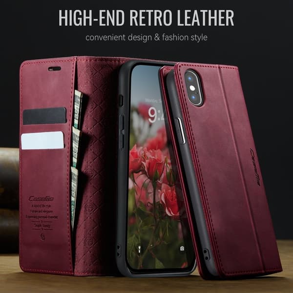 CASEME 033 Mobilskal för iPhone XS Max 6.5 tum RFID Röd