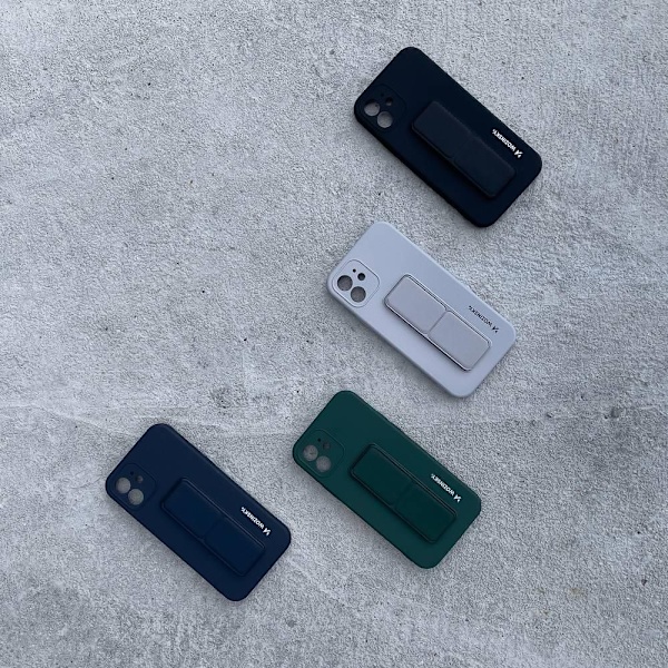 Wozinsky Kickstand Silicone Skal iPhone 11 Pro Max- Svart Svart