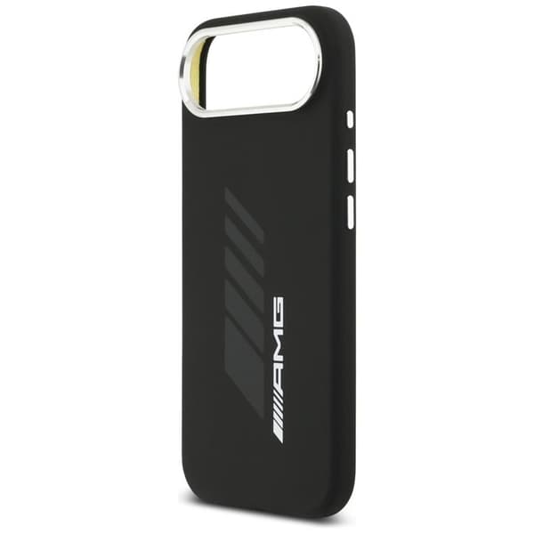 AMG telefontaske til iPhone Air MagSafe silikone oversize romber - sort Svart
