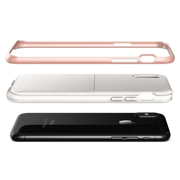 Verus High Pro Shield Cover til Apple iPhone XS / X (Hvid - Rose White