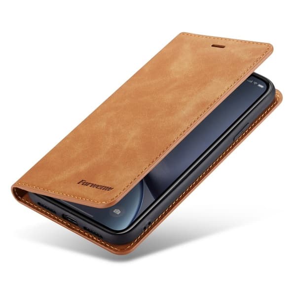 FORWENW Fantasy Series iPhone XR Plånboksfodral Konstläder - Brun