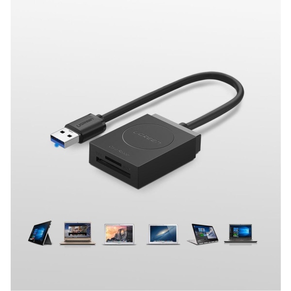 UGreen SD / micro SD Kortläsare till USB 3.0 - Svart