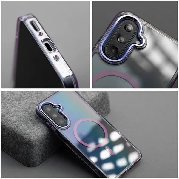 Mobilcover til Galaxy S26 Plus MagSafe Frame Clear Hybrid - Lilla Lila
