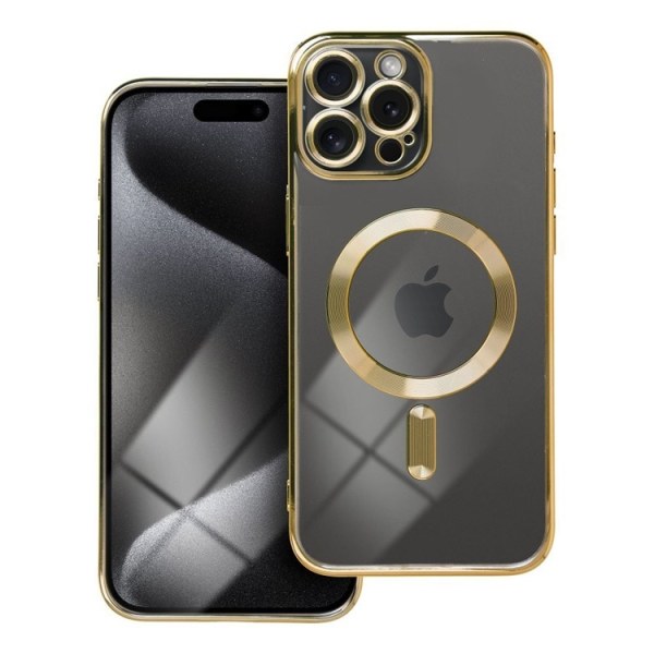 iPhone 15 Pro matkapuhelimen suojakuori Magsafe Electro - kultaa
