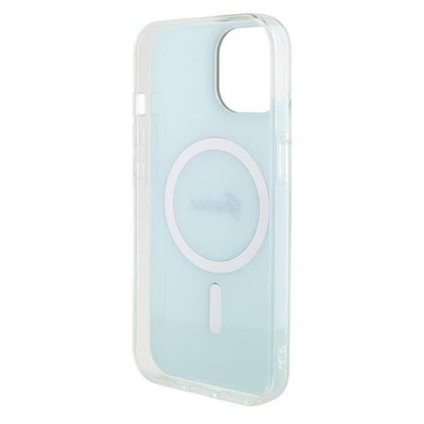 Guess Mobilskal till iPhone 15 Plus Magsafe IML Iridescent - Turquoise