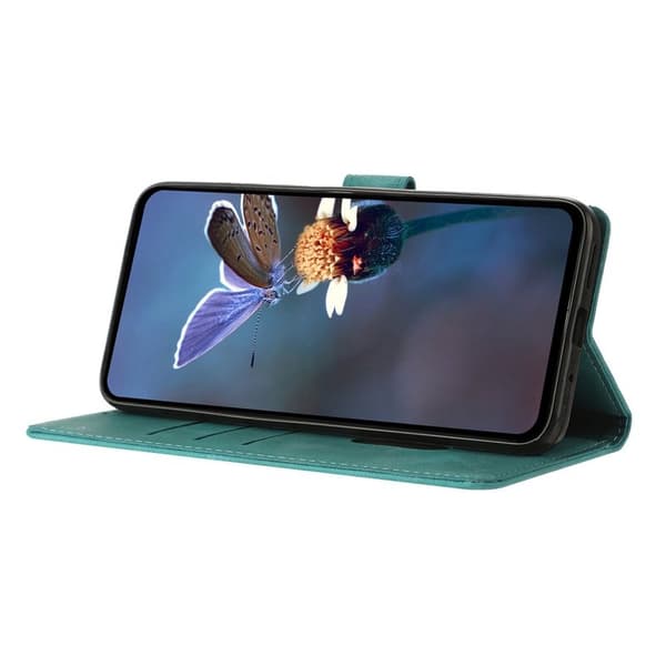 Samsung Galaxy A57 Plånboksfodral Konstläder - Grön