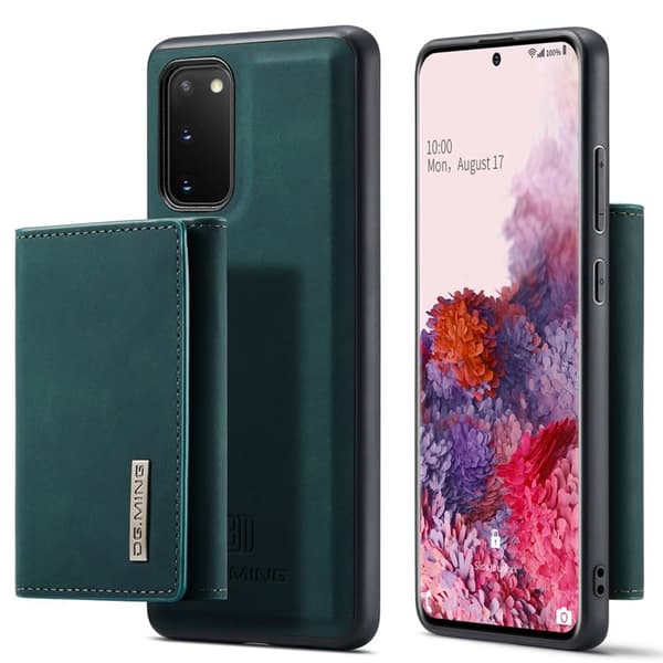 DG.MING 2-in-1 Plånboksfodral med Magnet för Samsung S20 - Grön