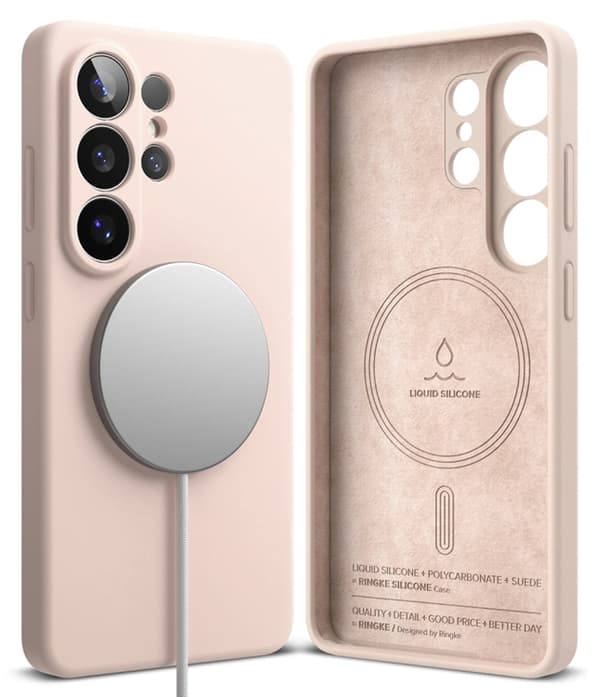 Ringke Mobilskal För Galaxy S26 Ultra Magsafe Silikon - Rosa Sand Rosa