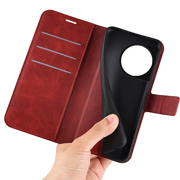 OnePlus 11 5G Plånboksfodral Calf Texture Flip - Röd
