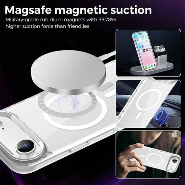 Mobilskal till iPhone Air MagSafe TPU+PC - Transparent Transparent