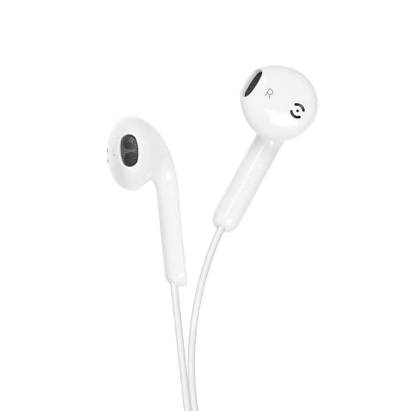 Forcell-kuulokkeet Stereo Apple Lightningille NY BOX - Valkoinen Vit