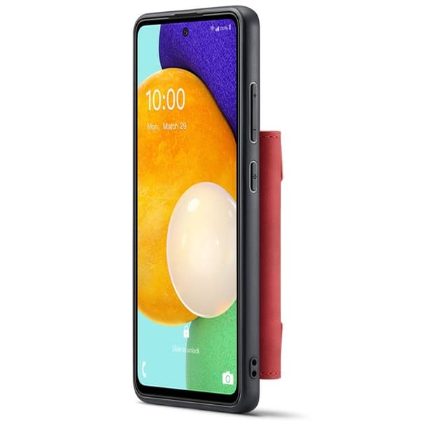 DG.MING 2-in-1 Konstläder Plånboksfodral Samsung Galaxy A53 Röd