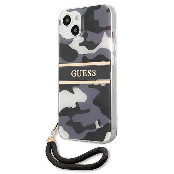 Guess Camo Strap Collection Skal iPhone 13 mini - Sort Black