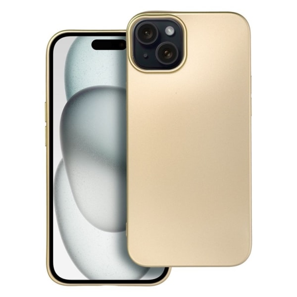 iPhone 15 Mobilskal Metallic - Guld
