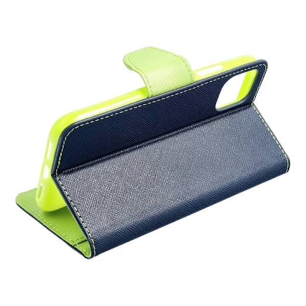 Fancy Plånboksfodral till Xiaomi Redmi 10 4G (2021/2022) navy / lime
