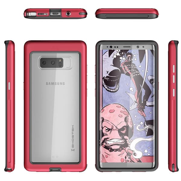 Ghostek Atomic Slim Cover til Samsung Galaxy Note 8 - Rød Red
