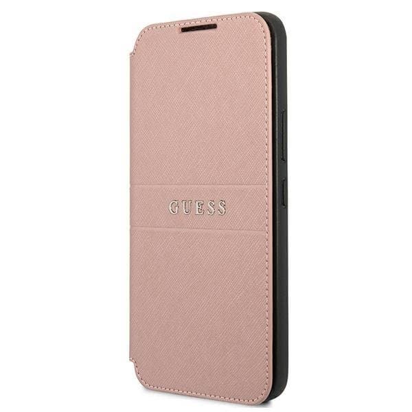Guess Saffiano Stripes Cover Galaxy S22 Plus - Rosa Rosa