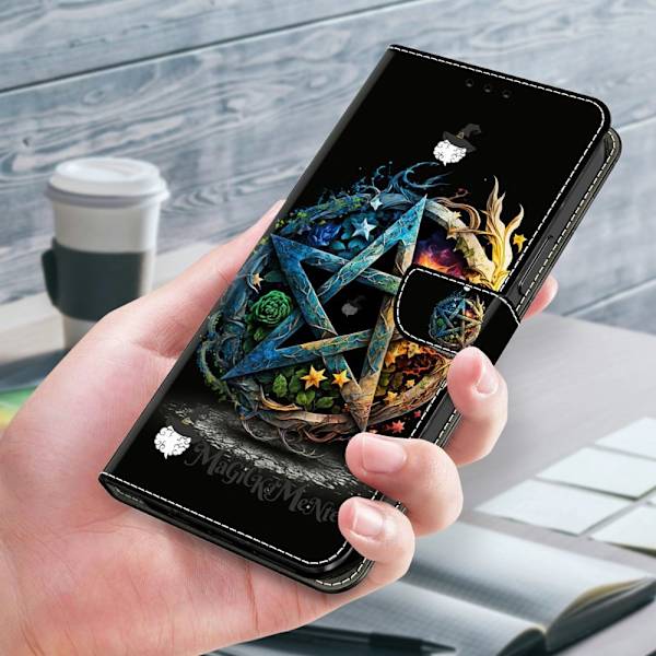Plånboksfodral för Samsung Galaxy S26 Plus Fällbart Ställ Konstläder Mönster