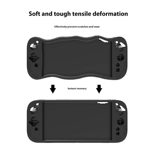 PGTECH Nintendo Switch 2 Mobilskal Silikon Kickstand - Svart