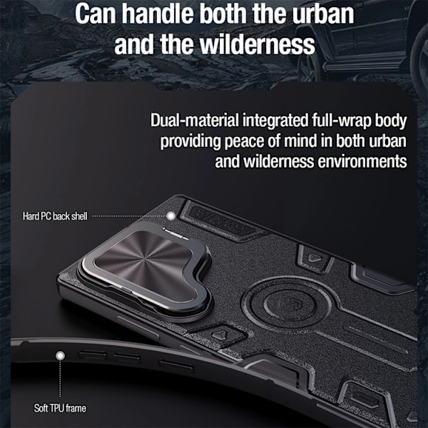 Nillkin Galaxy S24 Ultra Mobilskal CamShield Armor Prop - Svart Svart