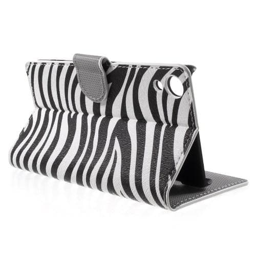 Plånboksfodral till Sony Xperia Z3+ - Zebra Mönster