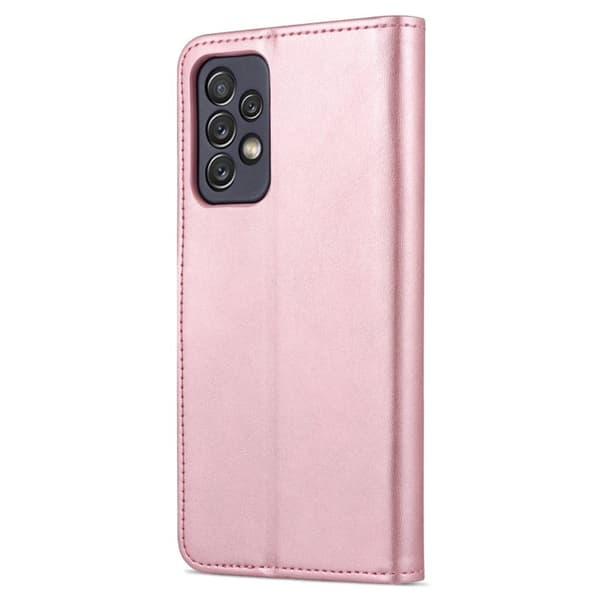 AZNS Samsung Galaxy A73 Plånboksfodral Konstläder - Roséguld