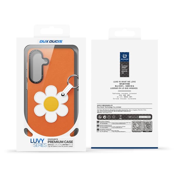 DUX DUCIS Mobilskal till Galaxy S26 Ringhållare/Handledsrem Luvy Series Orange