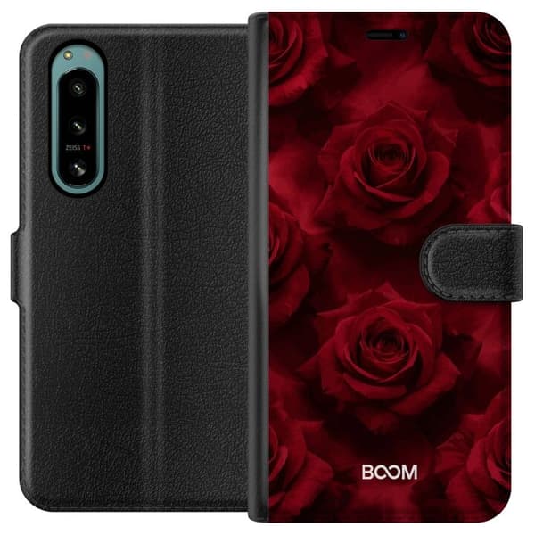 Pung Taske til Sony Xperia 5 IV med Crimson Rose
