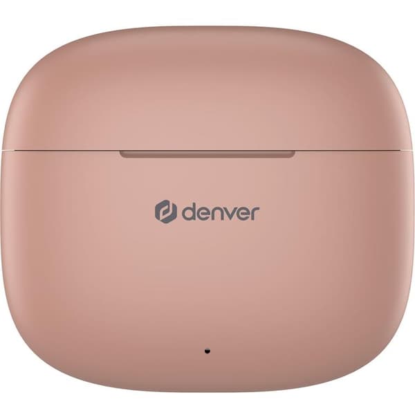 DENVER TWE-48DR Trådlös Bluetooth Hörlur med Laddetui Rosa