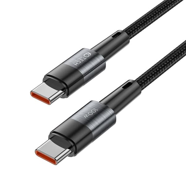 Tech-Protect USB-C til USB-C Kabel (25cm) Ultraboost - Sort Svart