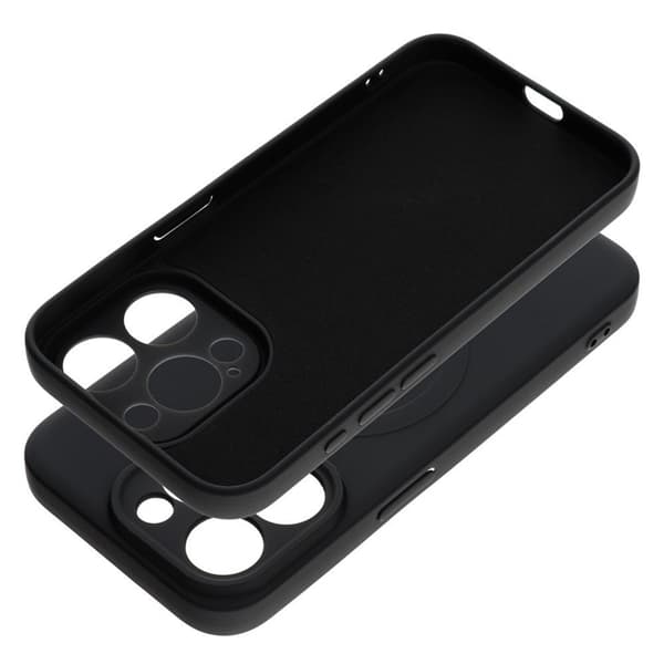 iPhone 15 Pro Mobilskal Magsafe Silikon - Sort Black