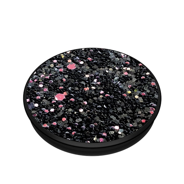 POPSOCKETS Sparkle Black Avtagbart Grip med Ställfunktion Premium Svart